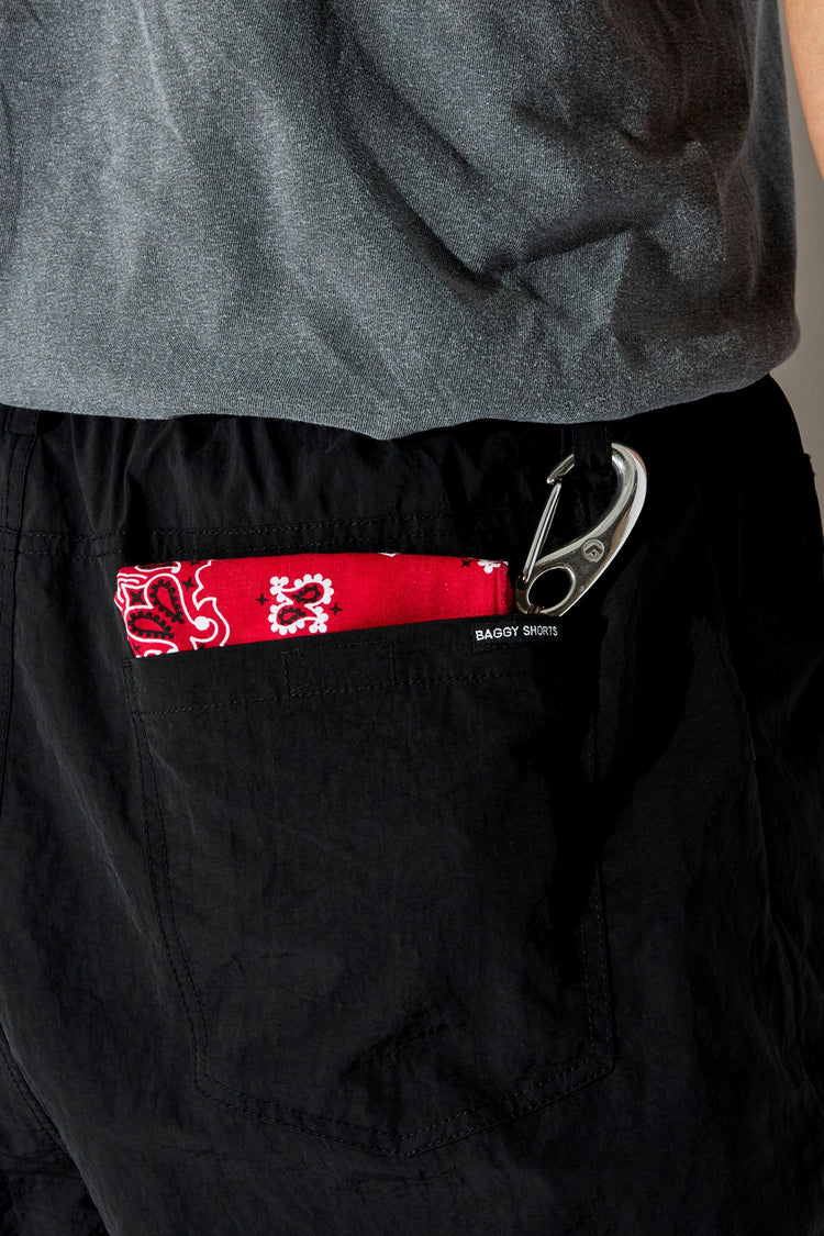 BAGGYSHORTS  BA-002 BAGGY 7P PANTS BLACK