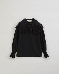 THE SHINZONE / LACE COLLAR BLOUSE 07 BLACK