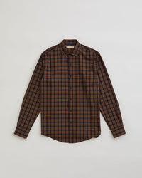 THE SHINZONE / PECK CHECKED SHIRT 85 NAVY