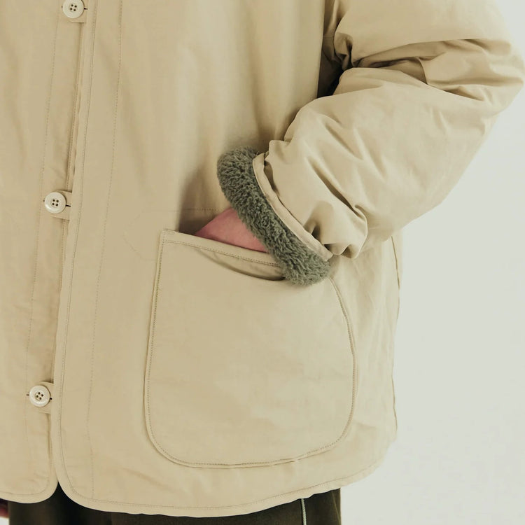 ARMY TWILL / COTTON NYLON REVERSIBLE JACKET