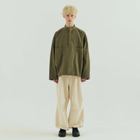 ARMY TWILL / BACK SATIN SMOCK