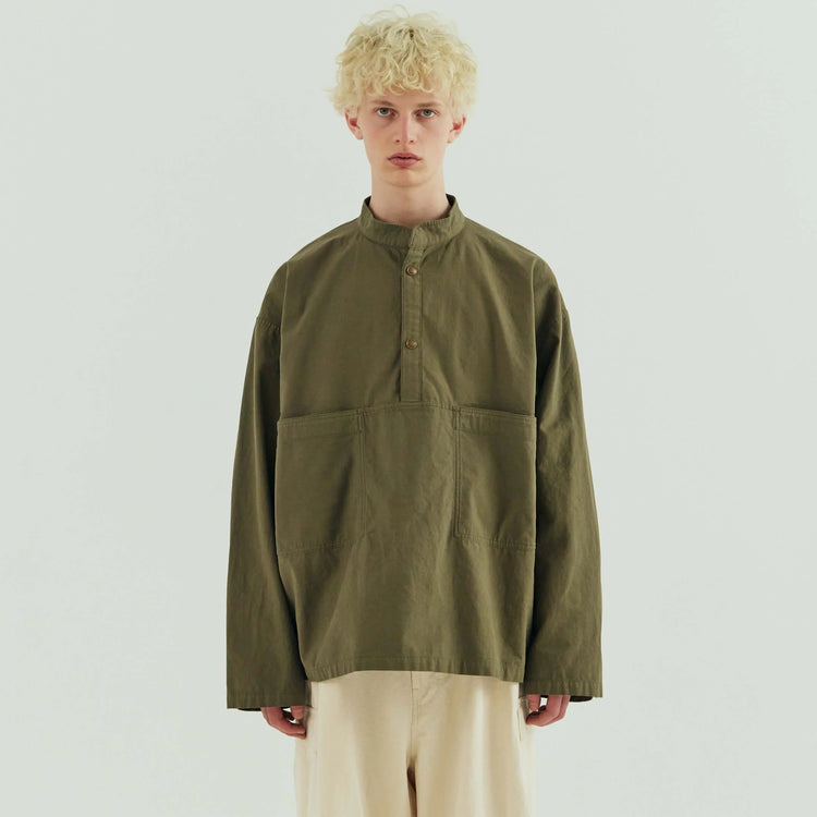 ARMY TWILL / BACK SATIN SMOCK