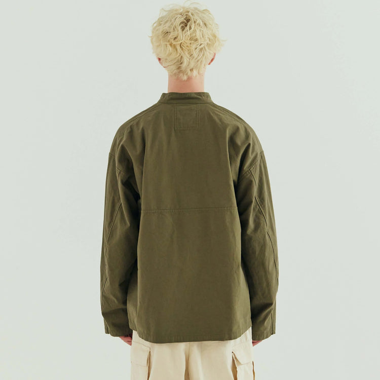 ARMY TWILL / BACK SATIN SMOCK