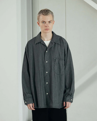 ARMY TWILL / LIGHT DENIM SHIRT CHARCOAL