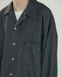 ARMY TWILL / LIGHT DENIM SHIRT CHARCOAL