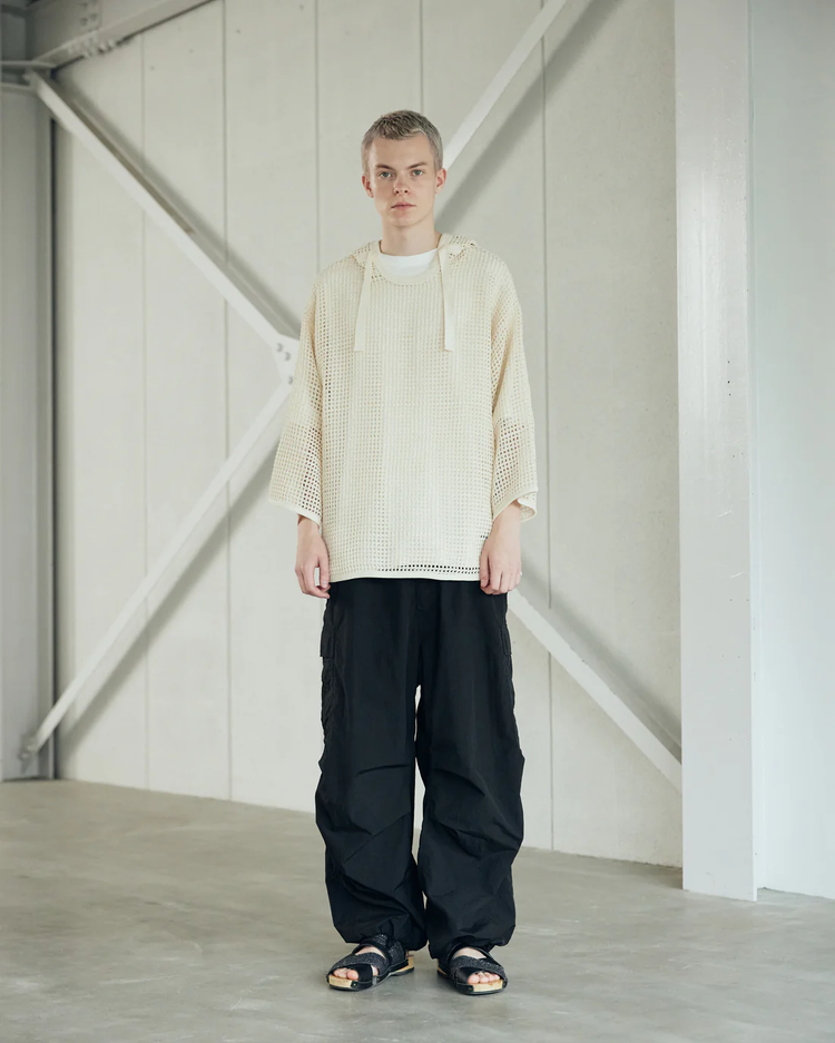 ARMY TWILL / COTTON MESH HOODIE BLACK – CASDAY / キャスデイ ARMY TWILL / COTTON MESH HOODIE BLACK – CASDAY / キャスデイ