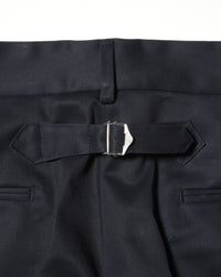 J.PRESS ORIGINALS SHIOTA Slight Twist Chino Piped Stem 1 tuck   Japan Made NAVY