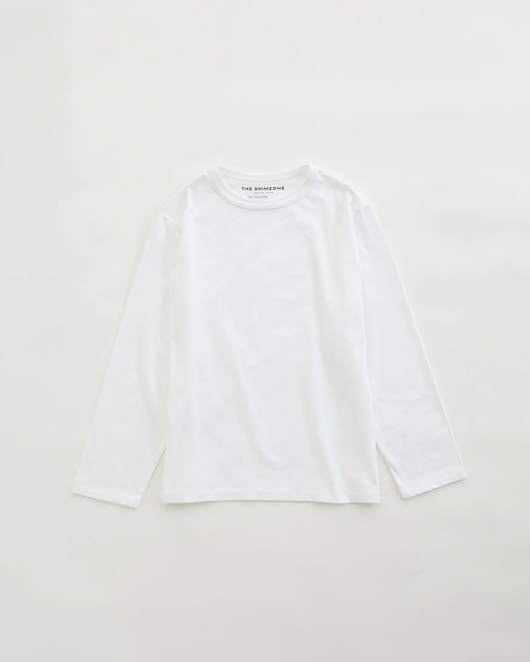 THE SHINZONE  PACK LONG SLEEVE TEE 01 WHITE