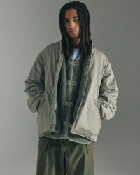 ARMY TWILL  PE WEATHER REVERSIBLE BLOUSON GRAY