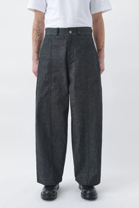 sage NATION  WELT TROUSER RAW DENIM RAW BLACK