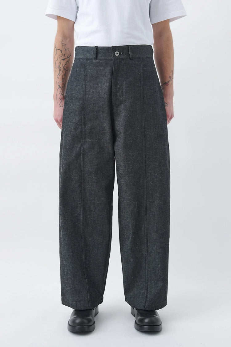 sage NATION  WELT TROUSER RAW DENIM RAW BLACK