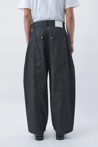 sage NATION  WELT TROUSER RAW DENIM RAW BLACK