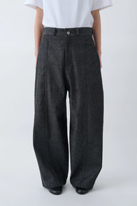 sage NATION  WELT TROUSER RAW DENIM RAW BLACK