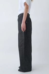 sage NATION  WELT TROUSER RAW DENIM RAW BLACK