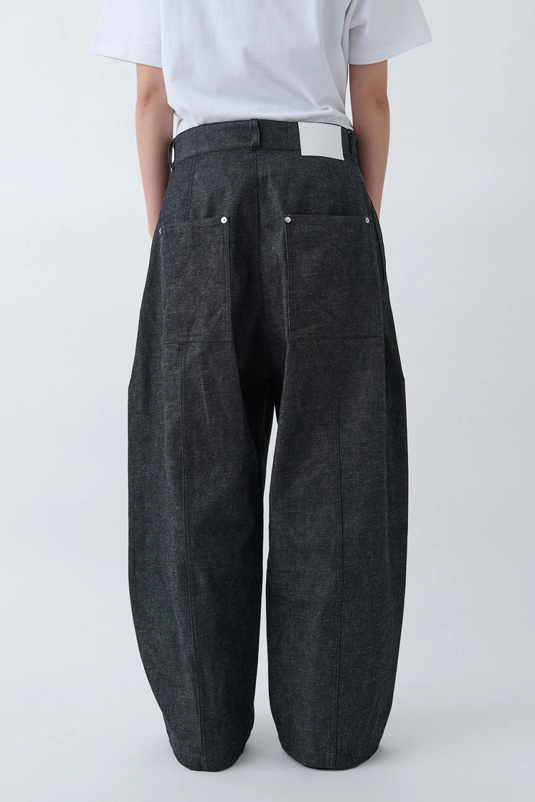 sage NATION  WELT TROUSER RAW DENIM RAW BLACK