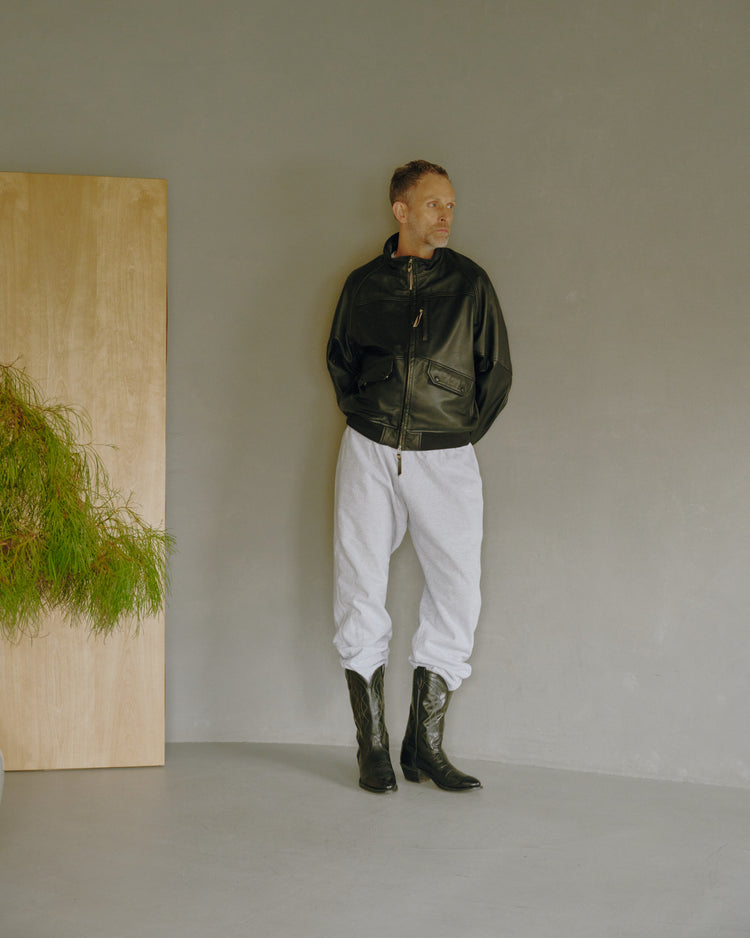 CCU  HIGH NECK BLOUSON COW LEATHER