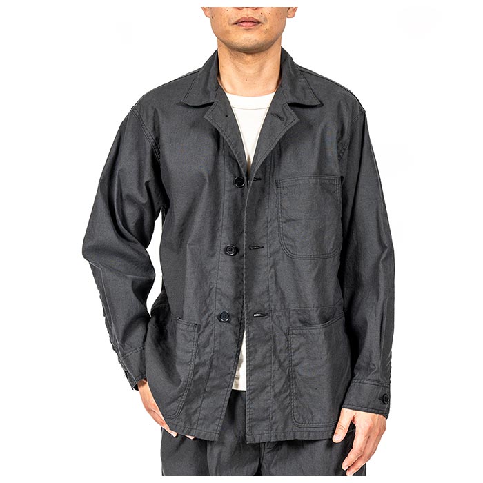 WORKERS / Summer Jacket Charcoarl Linen Cotton