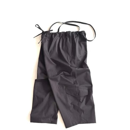 HAVERSACK / Salt-Shrink Satin Overpants BLACK