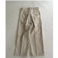 HAVERSACK / Linen chambray semi-flared pants