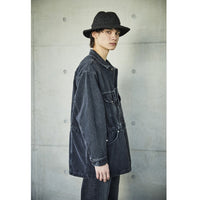 orslow / DENIM HALF COAT BLACK DENIM STONE