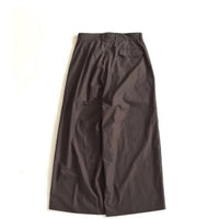 HAVERSACK / 120/2 Chambray High Waist Wide Pants BROWN