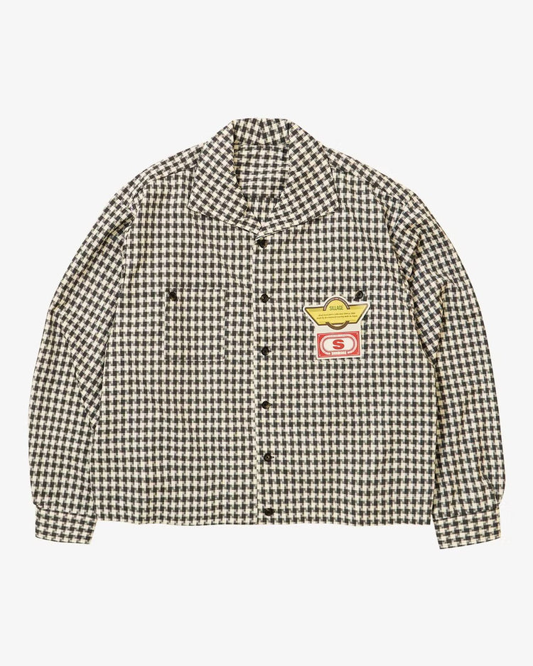 Sillage  rib blouson deadstock digital plaid