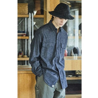 orslow / Black Chambray Work Shirt 01-8064-61