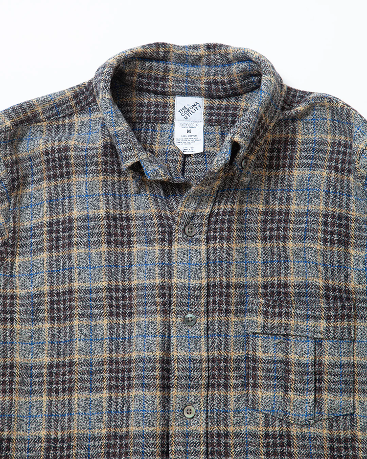 THE CORONA UTILITY CS005 - W.C.W SHIRT PULLOVER / Grey × Brown