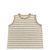 MEYAME / RANDAM BORDER SLEEVELESS BEIGE