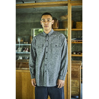 orslow / RELAX FIT WORK SHIRT BLACK CHECK