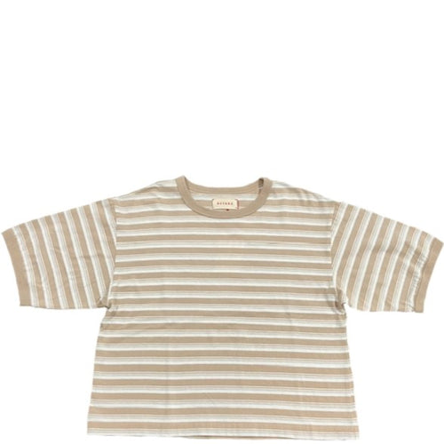 MEYAME / RANDAM BORDER TEE BEIGE