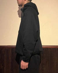 HAVERSACK / 812520　ハイゲージ裏毛　ラグランパーカー 05 BLACK