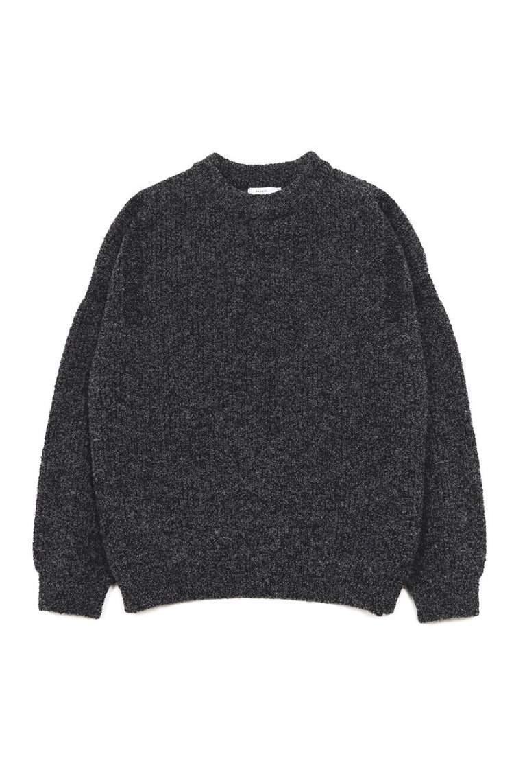 YASHIKI  Shusetsu boucle Knit（終雪） BLACK YSK-25AW-KN12