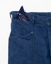 FATIGUE SLACKS  FP015 UTILITY NAVY SLACKS  Indigo w Bio-wash