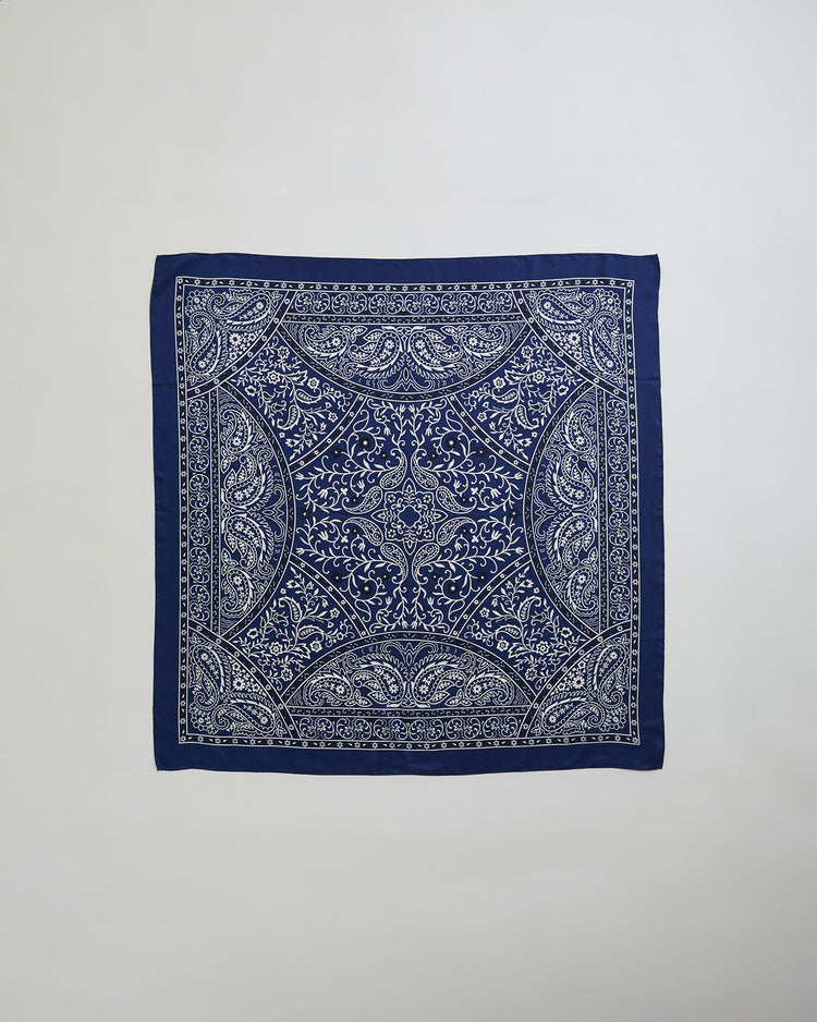 THE SHINZONE / BANDANA PRINTED SILK SCARF