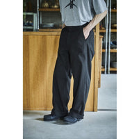 orslow / WIDE FIT FRENCH WORK PANTS BLACK