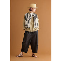 HAVERSACK / Salt-Shrink Satin Overpants BLACK