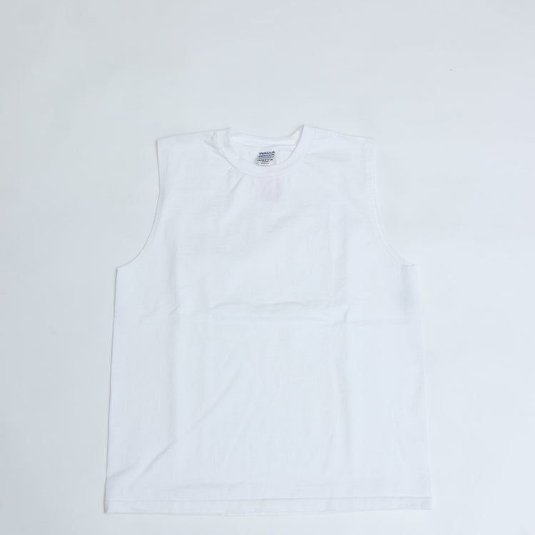 WALLA WALLA SPORT/　9oz TUBE SLEEVELESS TEE WHITE