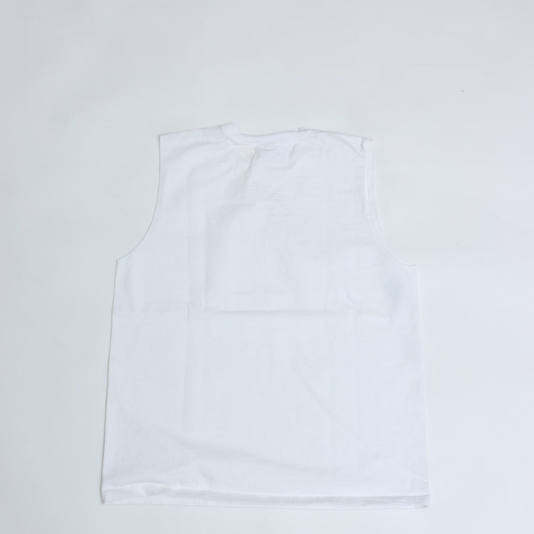 WALLA WALLA SPORT/　9oz TUBE SLEEVELESS TEE WHITE