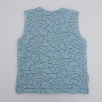 MEYAME / FLOWER QUILTING VEST BLUE