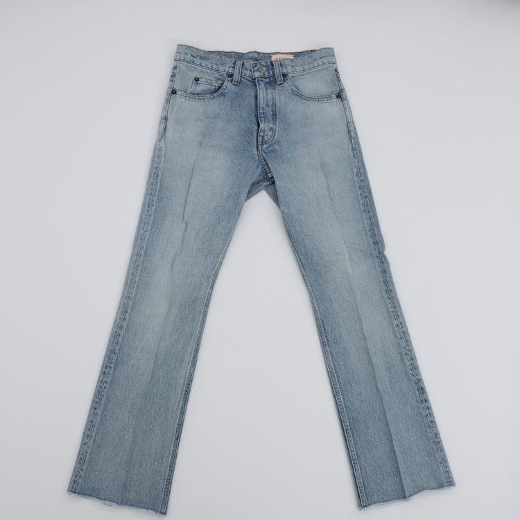 MEYAME / CENTER PLEATS FLARE JEANS