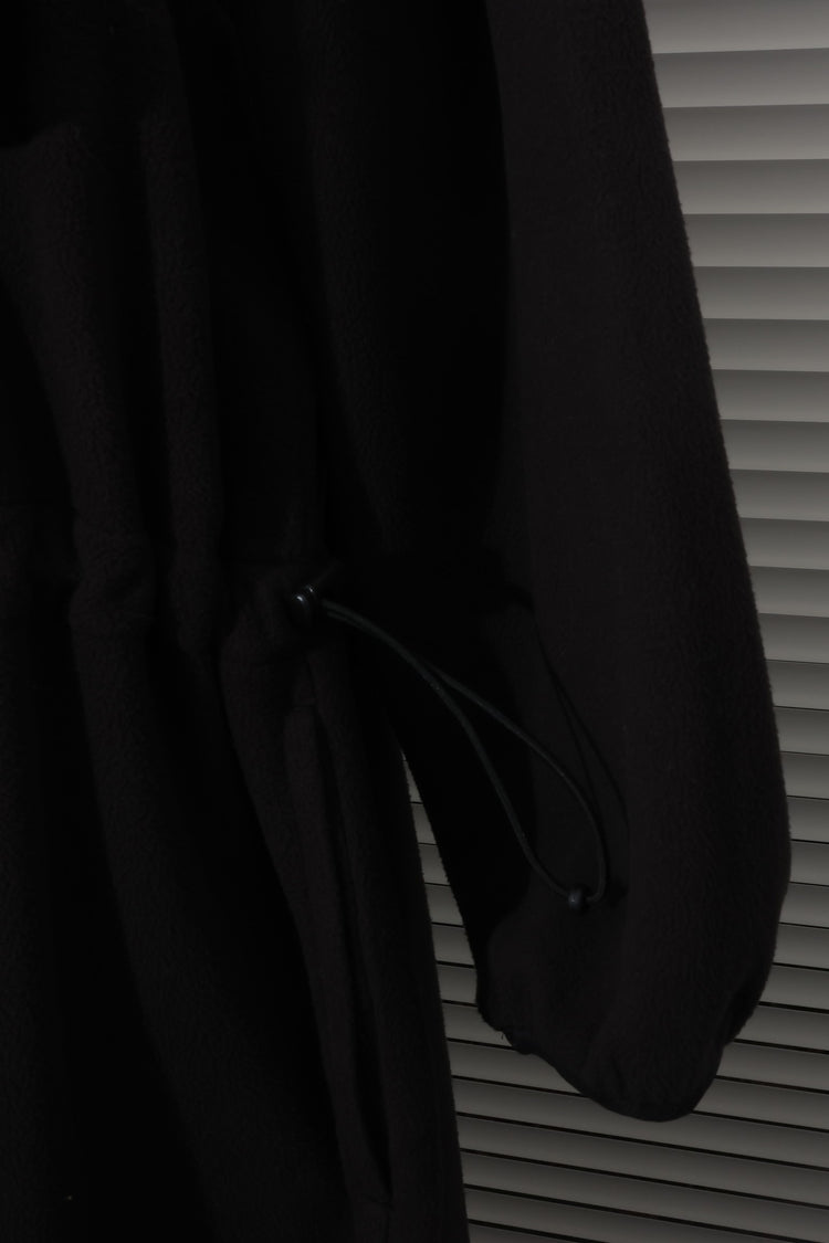 MEYAME / FLLECE SNAP LONG DRESS OLIVE