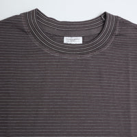 Yonetomi / NEW BASIC GARMENT DYED BORDER T-SHIRT 12GRAY*WHITE