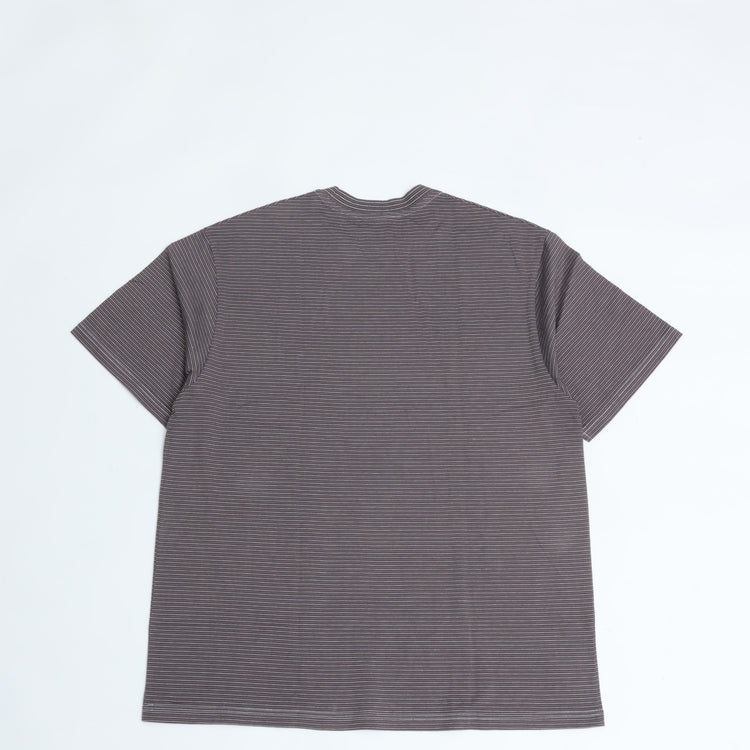 Yonetomi / NEW BASIC GARMENT DYED BORDER T-SHIRT 12GRAY*WHITE