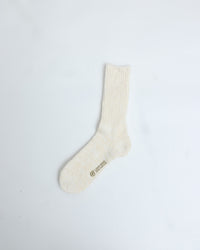 ラッキーソックス / ミックスリブソックス オフホワイト