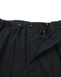HAVERSACK / C/Lタイプライター ツープリーツ ワイドパンツ BLACK