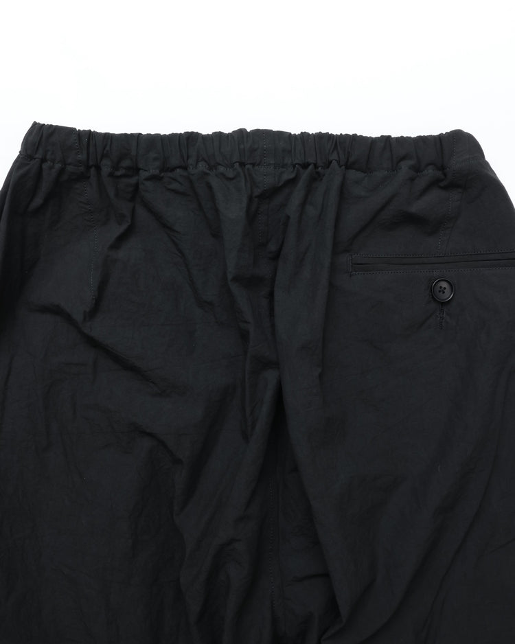 HAVERSACK / C/Lタイプライター ツープリーツ ワイドパンツ BLACK
