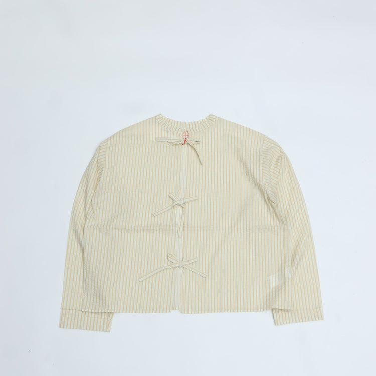 MEYAME / LIGHT COTTON STRIPE BLOUSE YELLOW