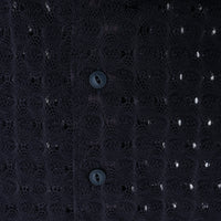 MEYAME / FRONT & BACK LACE PULLOVER　NAVY