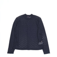 MEYAME / FRONT & BACK LACE PULLOVER　NAVY